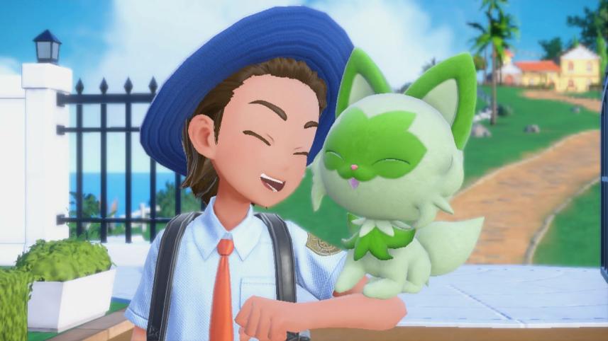 A scene from the Pokémon Scarlet and Violet gameplay.
