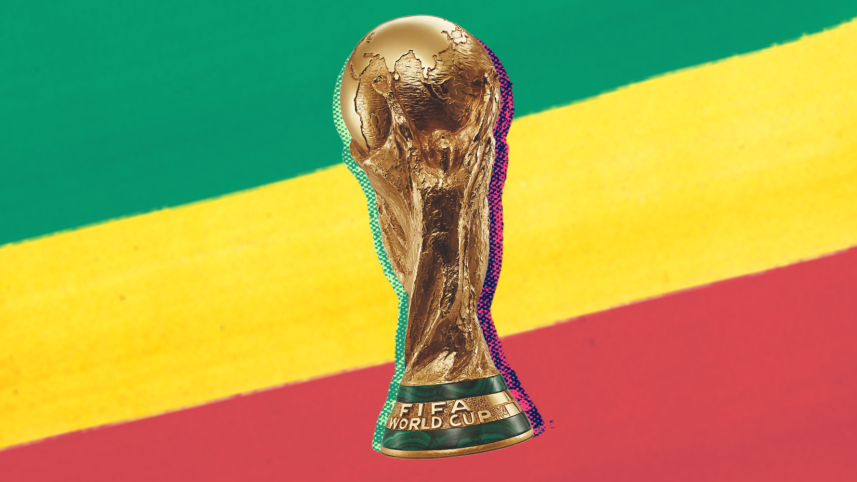 The World Cup trophy