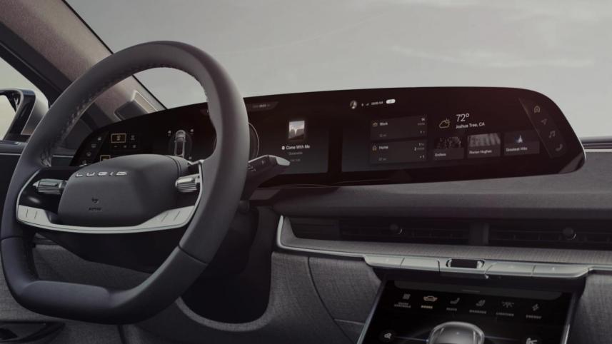 Lucid Air dashboard
