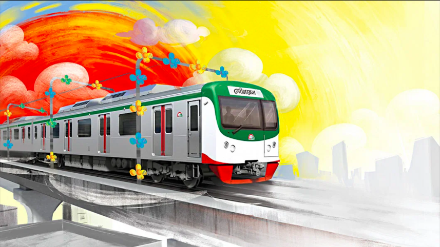 Dhaka's first metro rail
