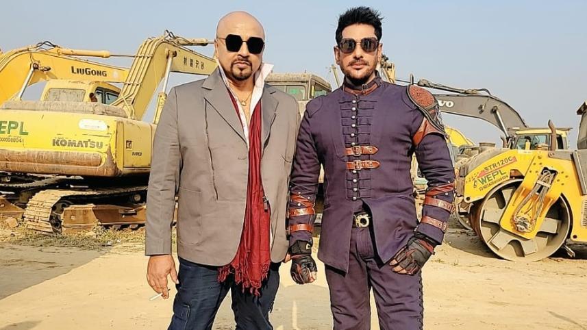 Ananta Jalil shoots action sequence with Rubel