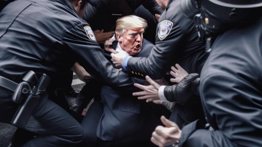 AI-faked images of Donald Trump