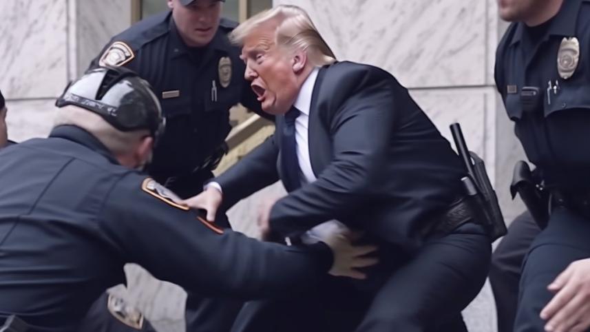 Fake image of Trump
