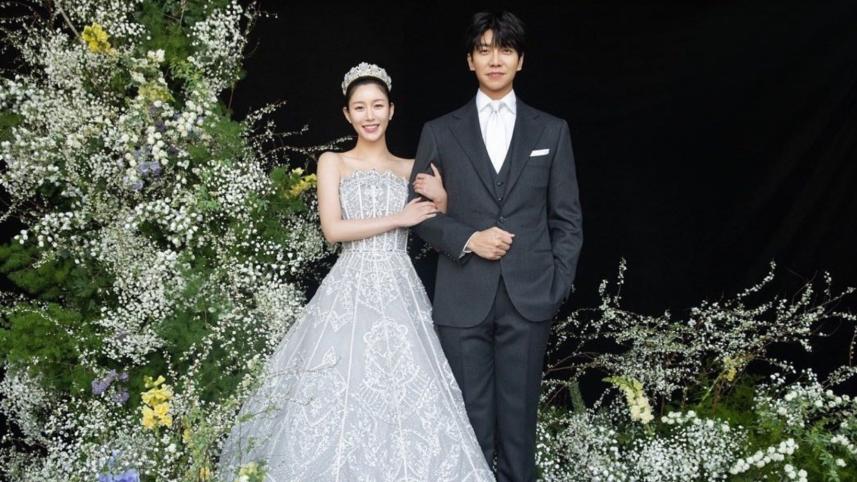 Singer-actor Lee Seung Gi marries actress Lee Da In 