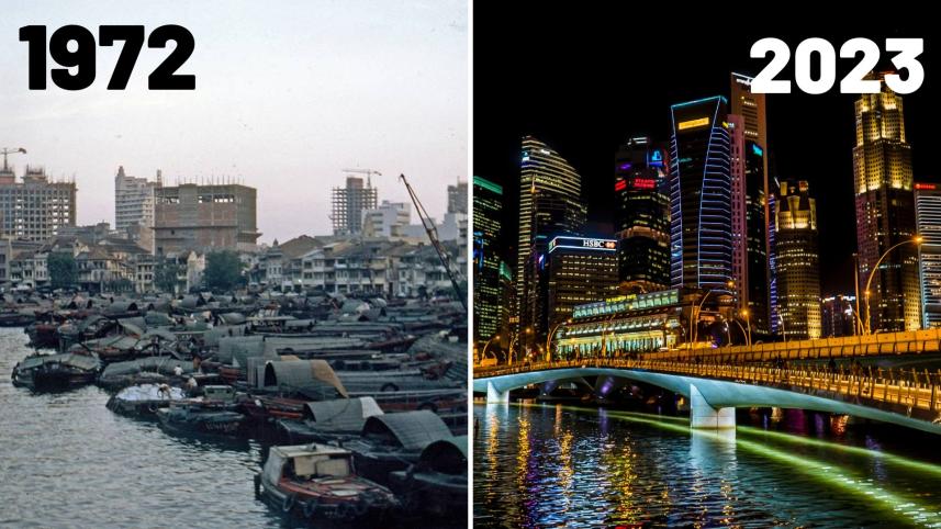 Singapore then vs now.