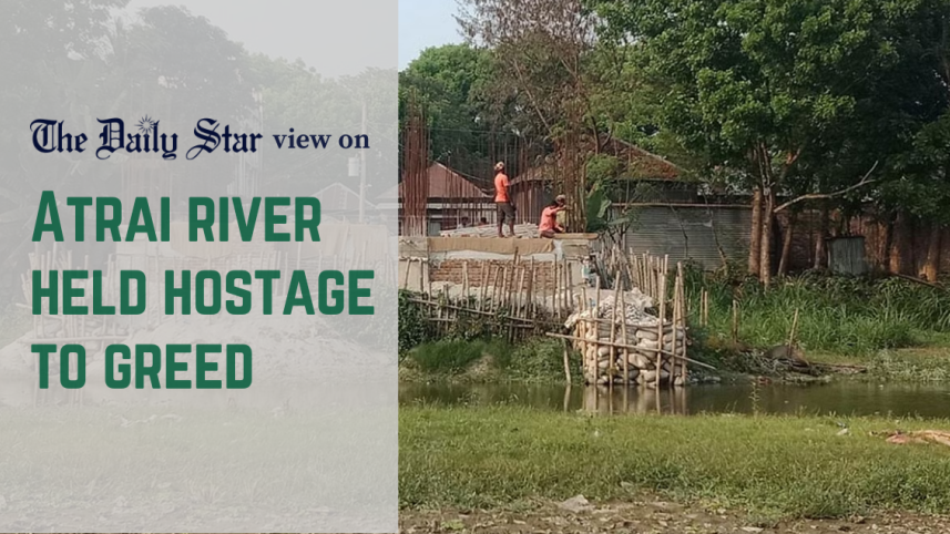 Pathetic state of Atrai River 
