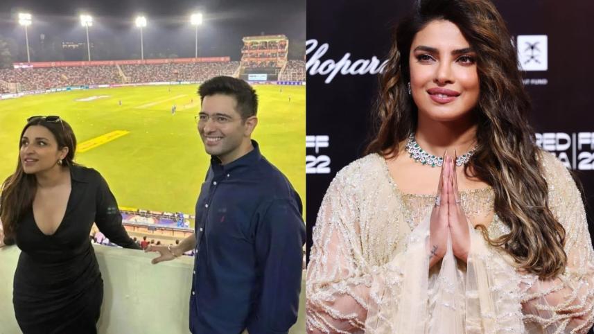 Parineeti-Raghav engagement, Priyanka Chopra arrives