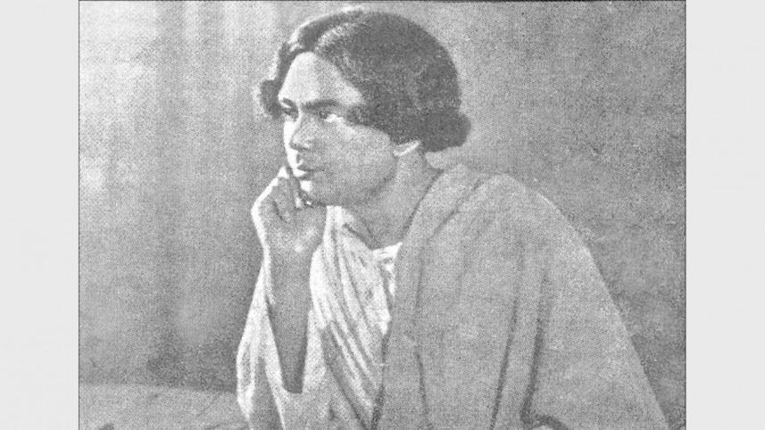 Portrait of young Kazi Nazrul Islam