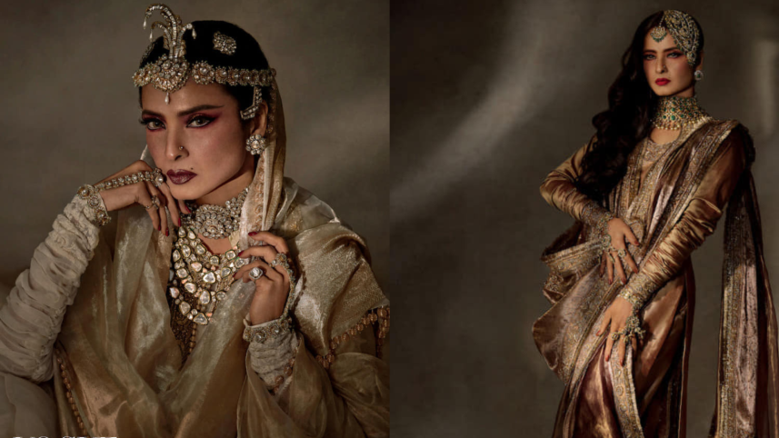 Bollywood icon Rekha makes rare appearance on Vogue Arabia’s cover 