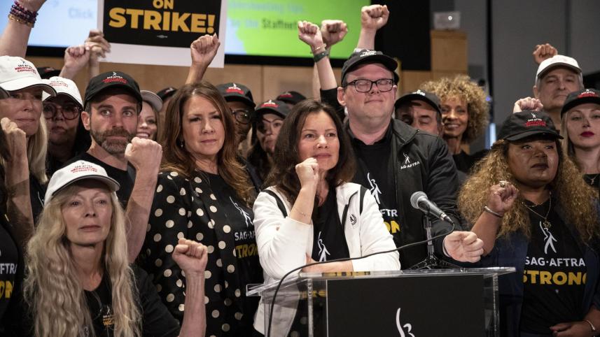 Hollywood stars join Screen Actors Guild’s strike