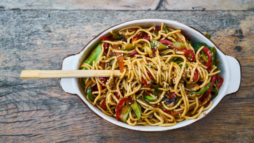 Spicy Kimchi Noodles 