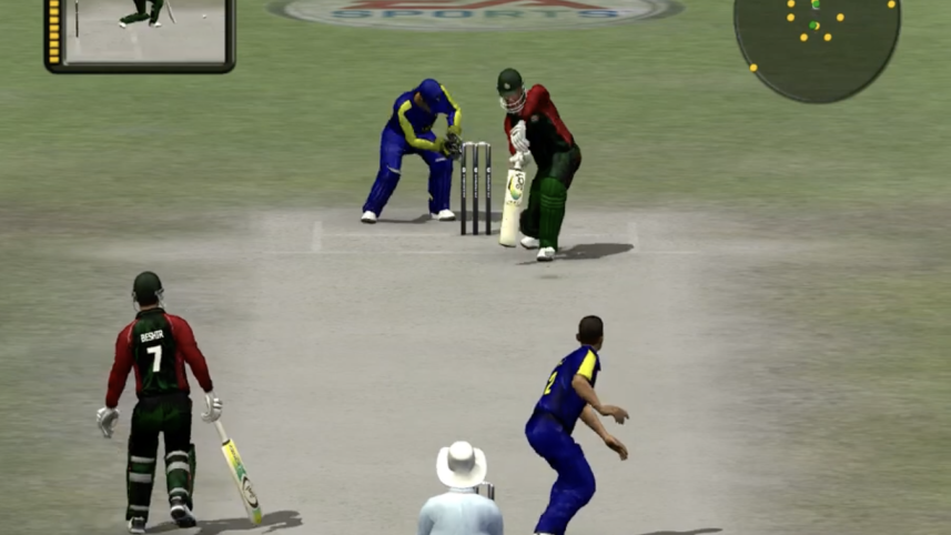 A still from the Cricket 07 game