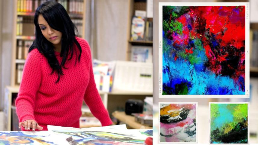 Inside Shayema Rahim’s canvas: Discussing abstract art, legendary lineage 