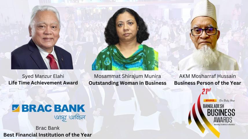 Three persons, one financial institution honoured