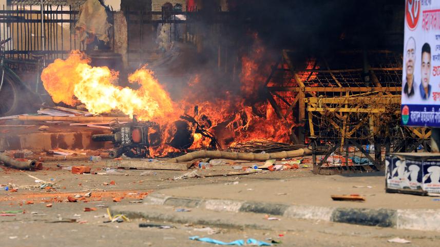 Violence in BNP rally