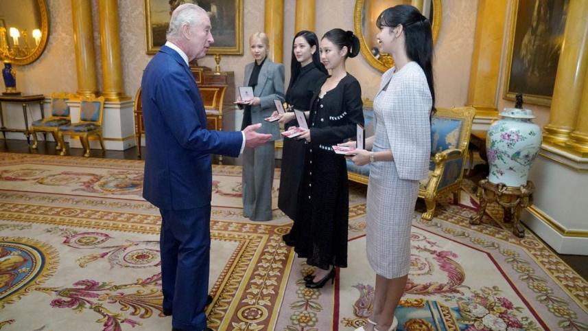 Blackpink receive honorary MBEs from Britain's King Charles