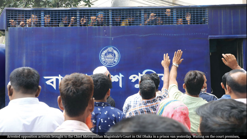 Detained opposition activists