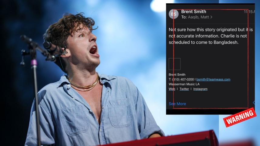 Charlie Puth Concert in Dhaka likely a scam