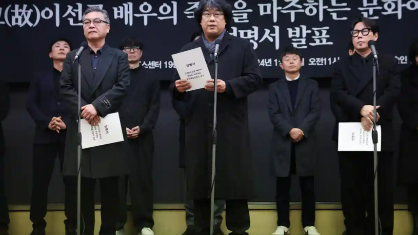 Bong Joon-ho leads protest against South Korean police and media
