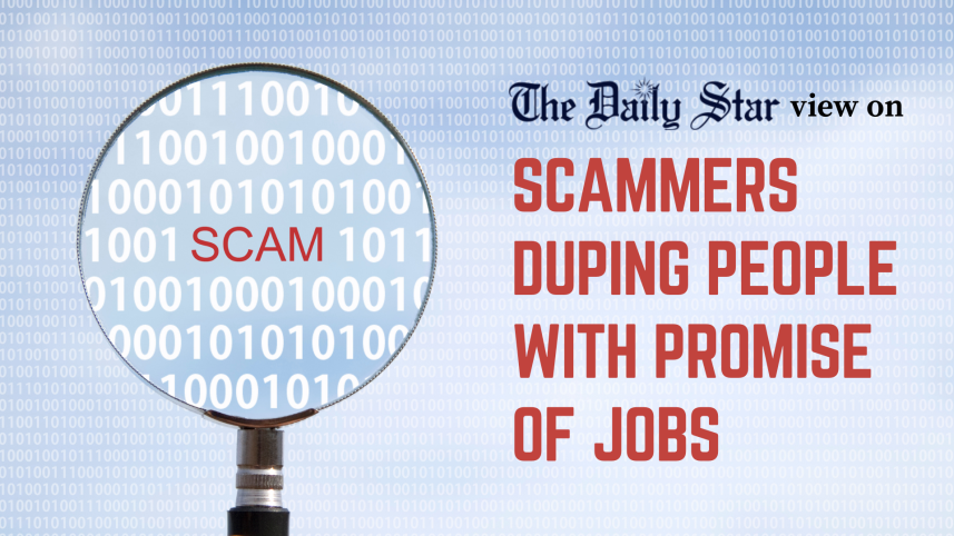 Scammers duping people with promise of jobs