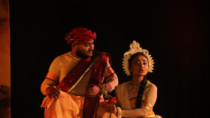 ‘Krishnakumari’ staged at Tejgaon College
