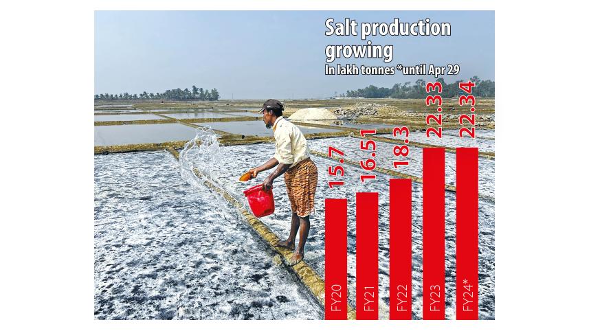 Heatwave comes as a blessing for salt farmers