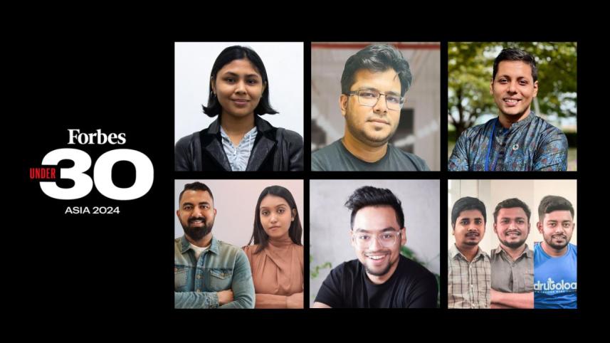 9 young Bangladeshis have been named in the Forbes 30 Under 30 Asia list for 2024.