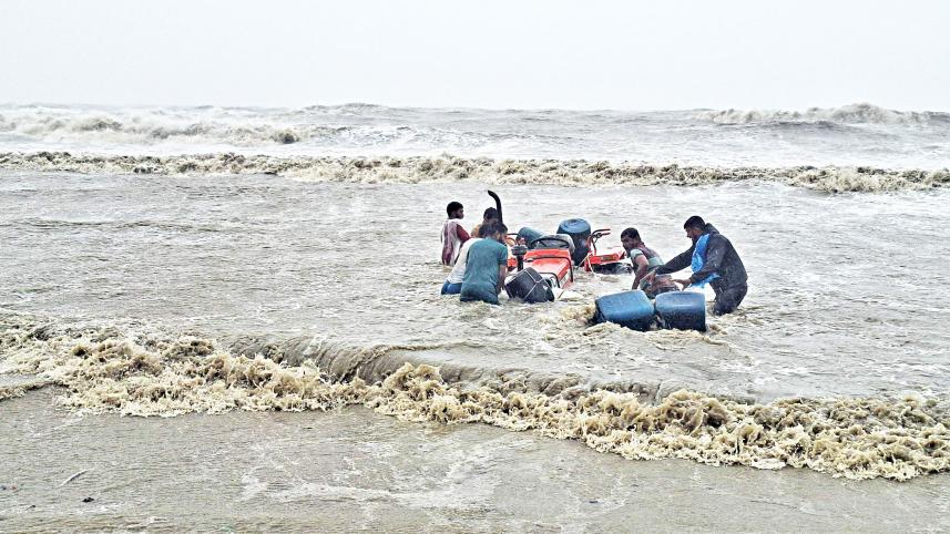Crops and fish farms destroyed by Cyclone Remal