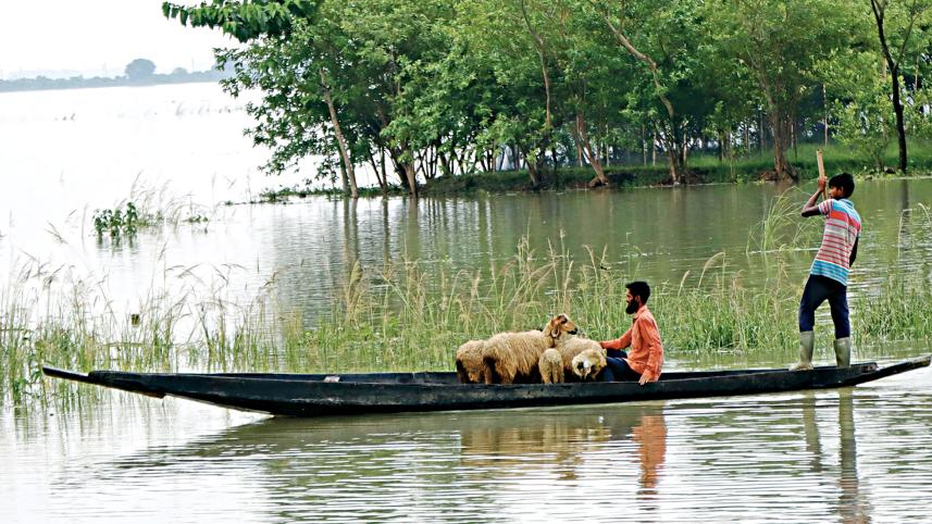 Flash flood in Sylhet: 6.43 lakh people stranded in eight upazilas
