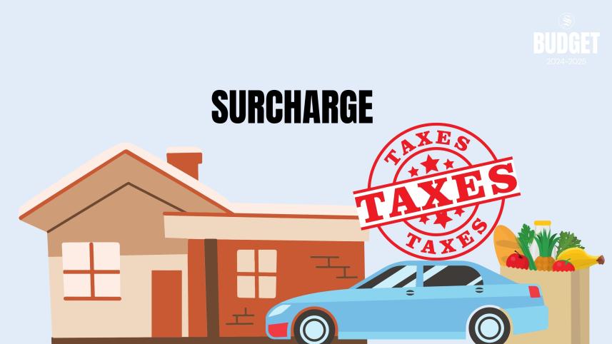 Surcharge structure unchanged