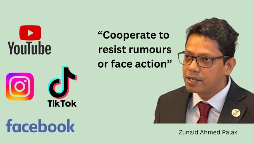 Cooperate to resist rumours or face action, Palak warns social media platforms