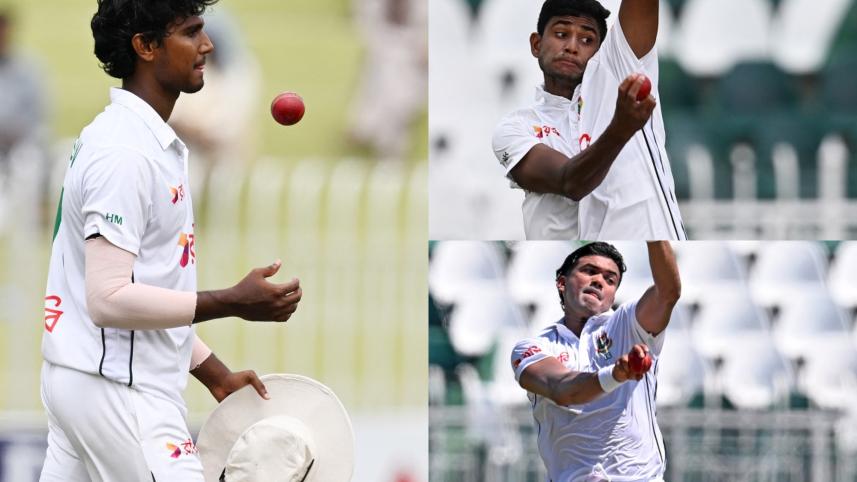 Hasan Mahmud, Nahid Rana, Taskin Ahmed