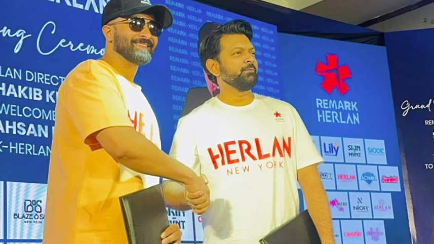 Shakib Khan, Tahsan collaborate for Remark-Herlan to promote authentic products