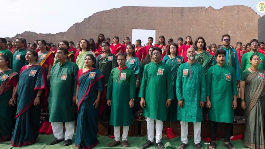 Chhayanaut’s ‘Jagoroni’ initiative opens with national anthem