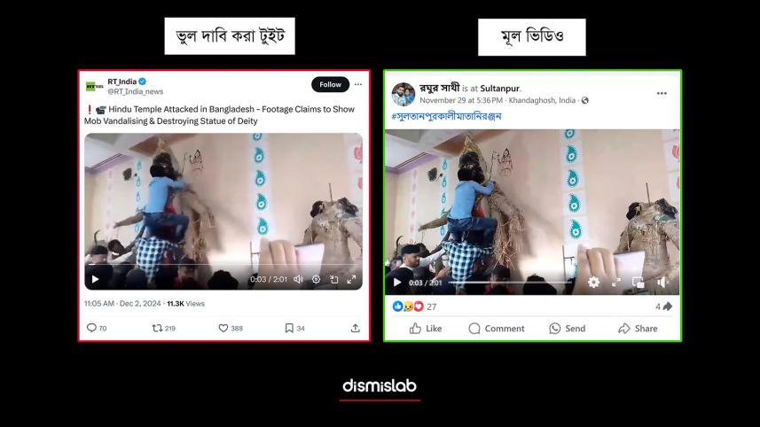 Video claiming 'attack on Hindu temple in Bangladesh' is actually from India