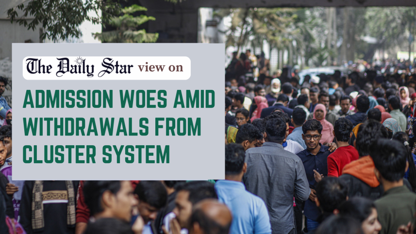admission woes amid withdrawals from cluster system