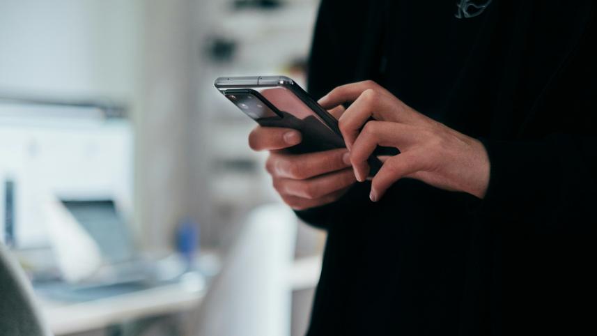 Smartphone on hand