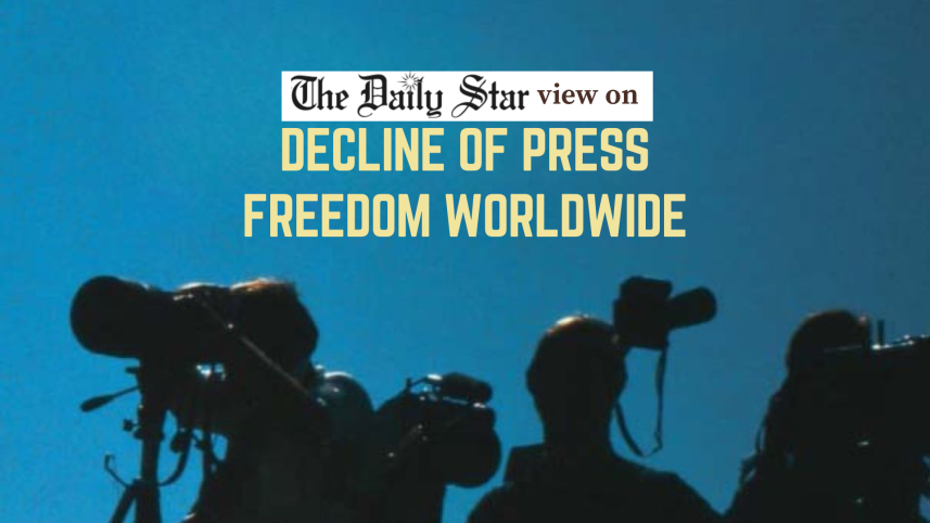 Declining press freedom concerning