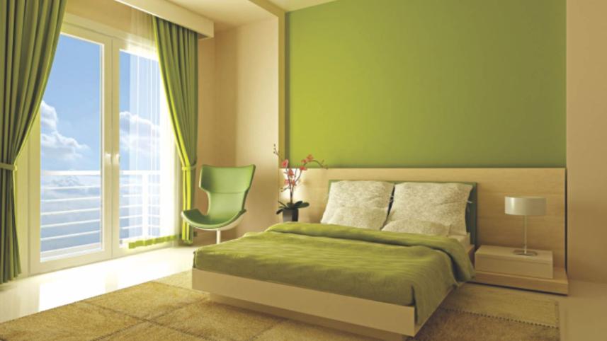 green wall
