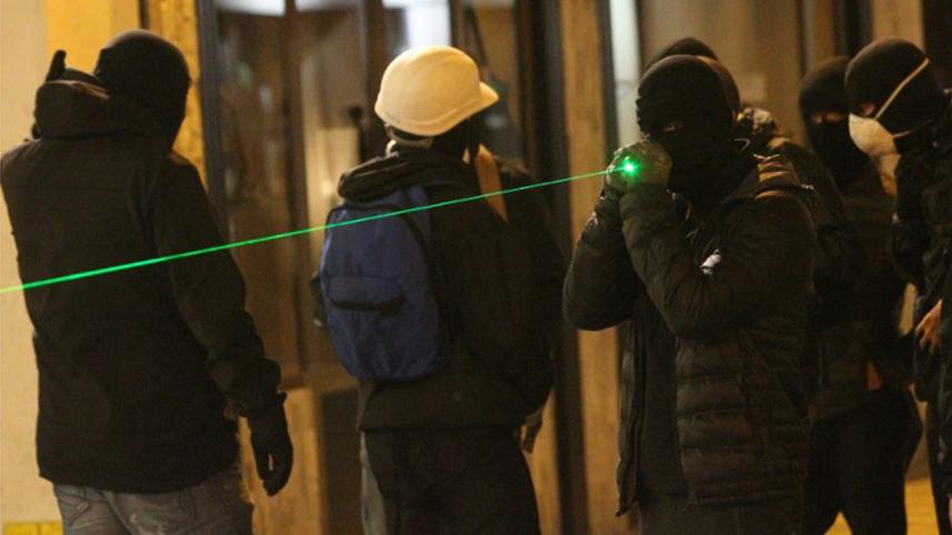 Used,incorrectly, laser pointers,can,damage,the retina,of the eye,cause,irreversible,vision loss,according to,researchers 