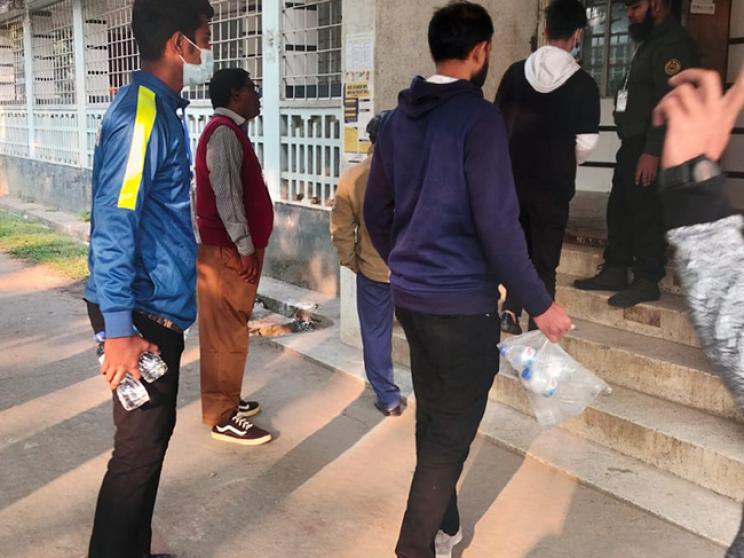 BCL Members Bring Food to Polling Booths in DU Center