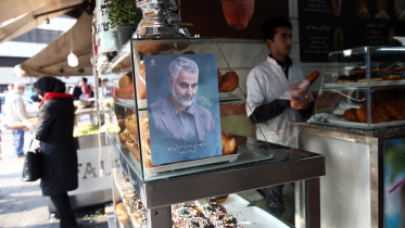  picture of Iranian Major-General Qassem Soleimani at a confectionery shop in Tehran, January 7, 2020. Photo: Reuters