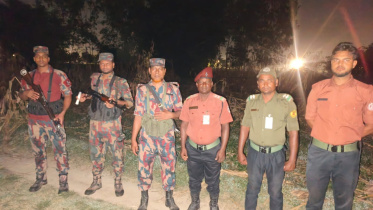 Ansar members are carrying out duties along the borders. Photo: Collected from Bangladesh Ansar