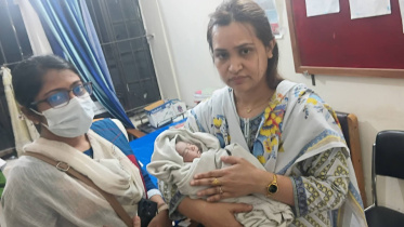 The newborn was extremely hungry when she was found. Photo: Star