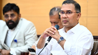 Prime Minister Tarique Rahman  meeting with journalists