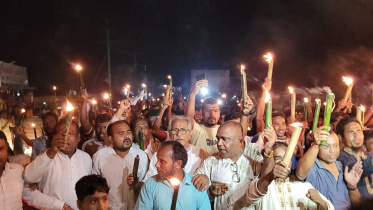 The protest, organised by the Teesta Bachao, Nodi Bachao Sangram Parishad, drew several thousand participants from across the Teesta basin. Photo: S Dilip Roy