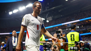 Harry Kane reacts to England defeat