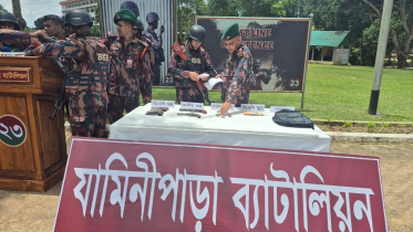 The recovered weapons and ammunition have been seized, and legal action is under way, BGB said. Photo: Collected