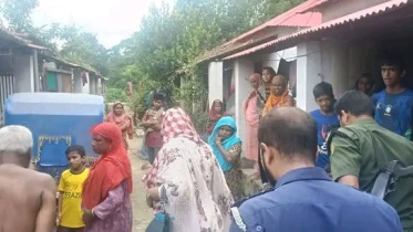 The houses, located in Ruti village under Dharkhar union, were recovered during a drive led by Upazila Nirbahi Officer (UNO) Tapashi Rabeya yesterday. Photo: Collected
