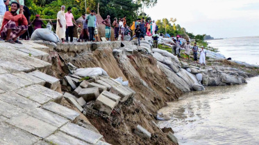 Brahmaputra river erosion in Kurigram